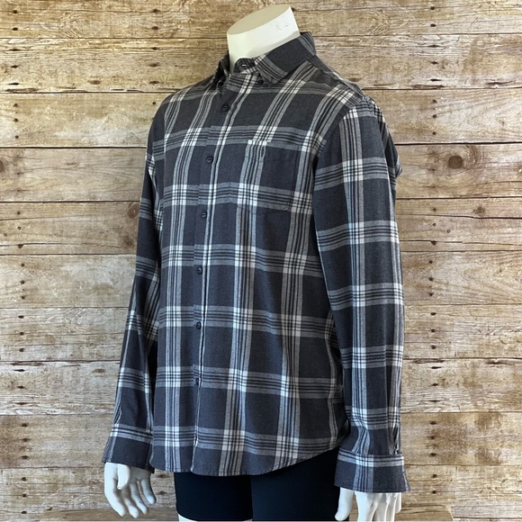 Waterproof Large Mens Shirt Gray Button Down - Picture 8 of 8